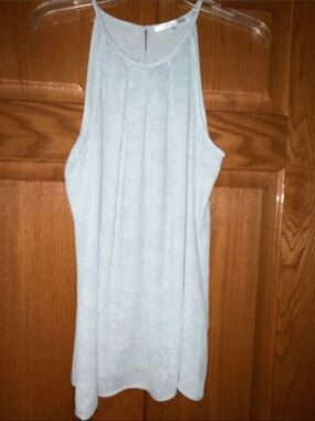 Violet & Claire Light Grey Lace Halter Camisole
